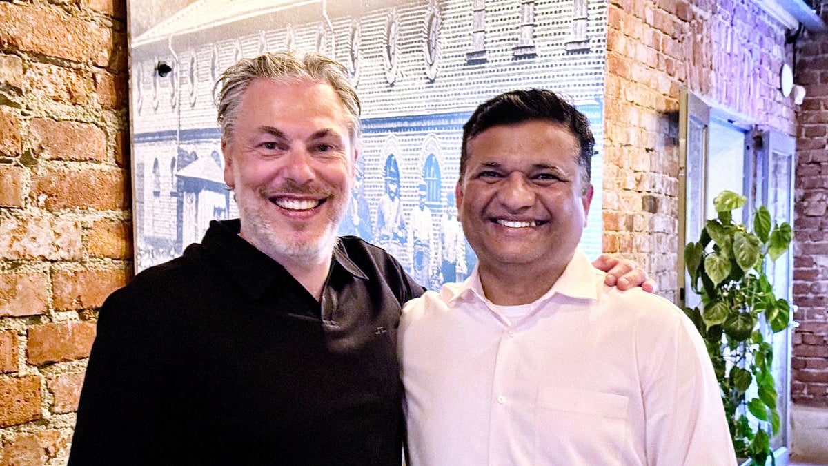 Magnus Malmstr&ouml;m and Anil Ghegade at Sandvik. 