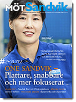 Omslaget till tidningen M&ouml;t Sandvik nr 2-2012