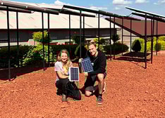 Sara Svensson and Rasmus Lundvik from Engineers Without Borders at the The Institute of Technology at Linköping University, Sweden, are upgrading the power system at a girls’ school in Chonyonyo, Tanzania.