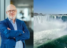 Alex Nieuwpoort, President of Wolfram Bergbau- und Hütten in Austria, and Niagara Falls. 