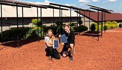 Sara Svensson and Rasmus Lundvik from Engineers Without Borders at the The Institute of Technology at Linköping University, Sweden, are upgrading the power system at a girls’ school in Chonyonyo, Tanzania.