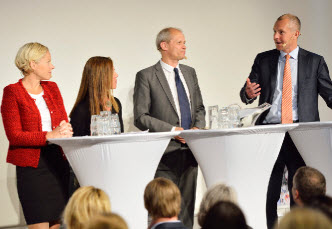 Olof Faxander diskuterade global hållbar utveckling med andra företagsledare