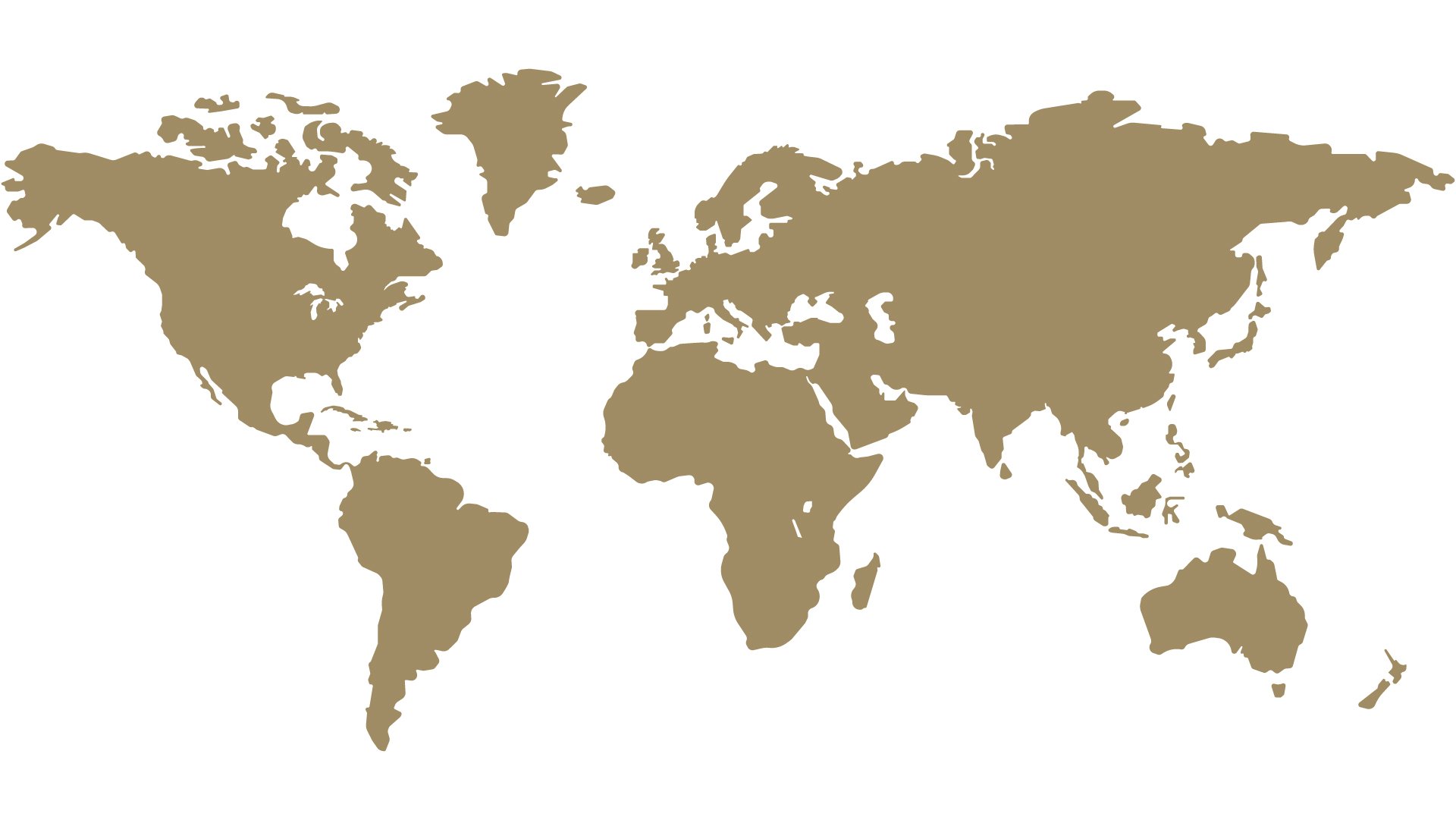 World maps without borders between countries