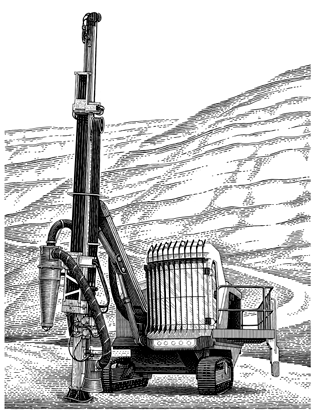 The world's largest top hammer rock drill