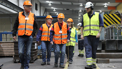 Olle Östlund visits his old workplace