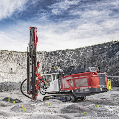 Pantera™ drill rig in operation in an open pit mine